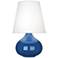 Robert Abbey June Marine Table Lamp with Oyster Linen Shade