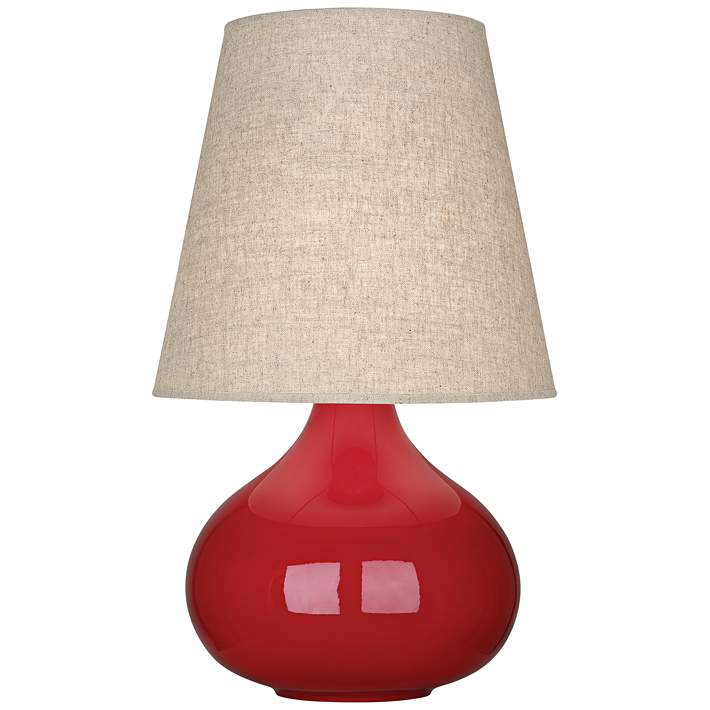 Robert Abbey June Ruby Red Table Lamp, Red Table Lamps For Living Room