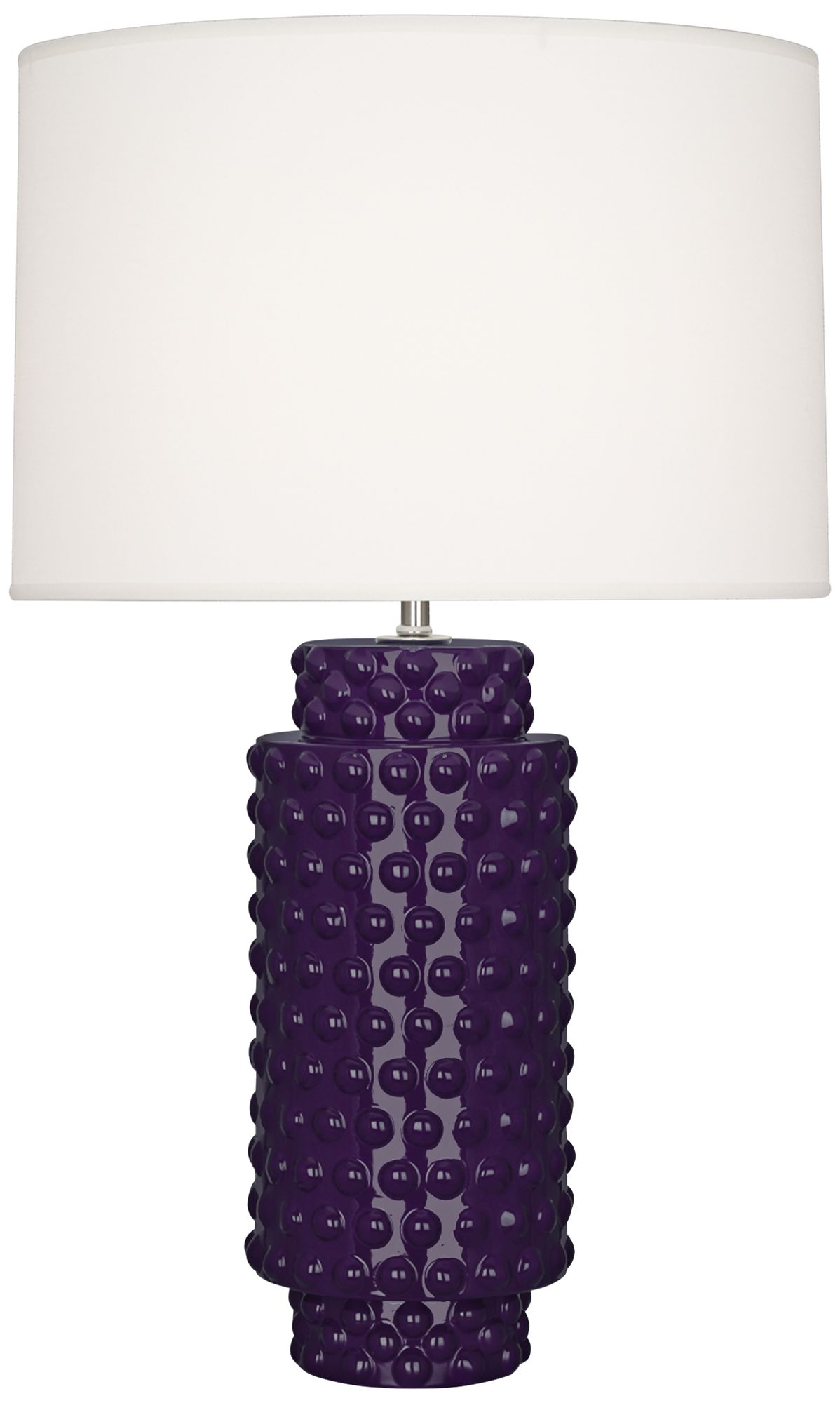 Robert Abbey Dolly Amethyst Ceramic Table Lamp