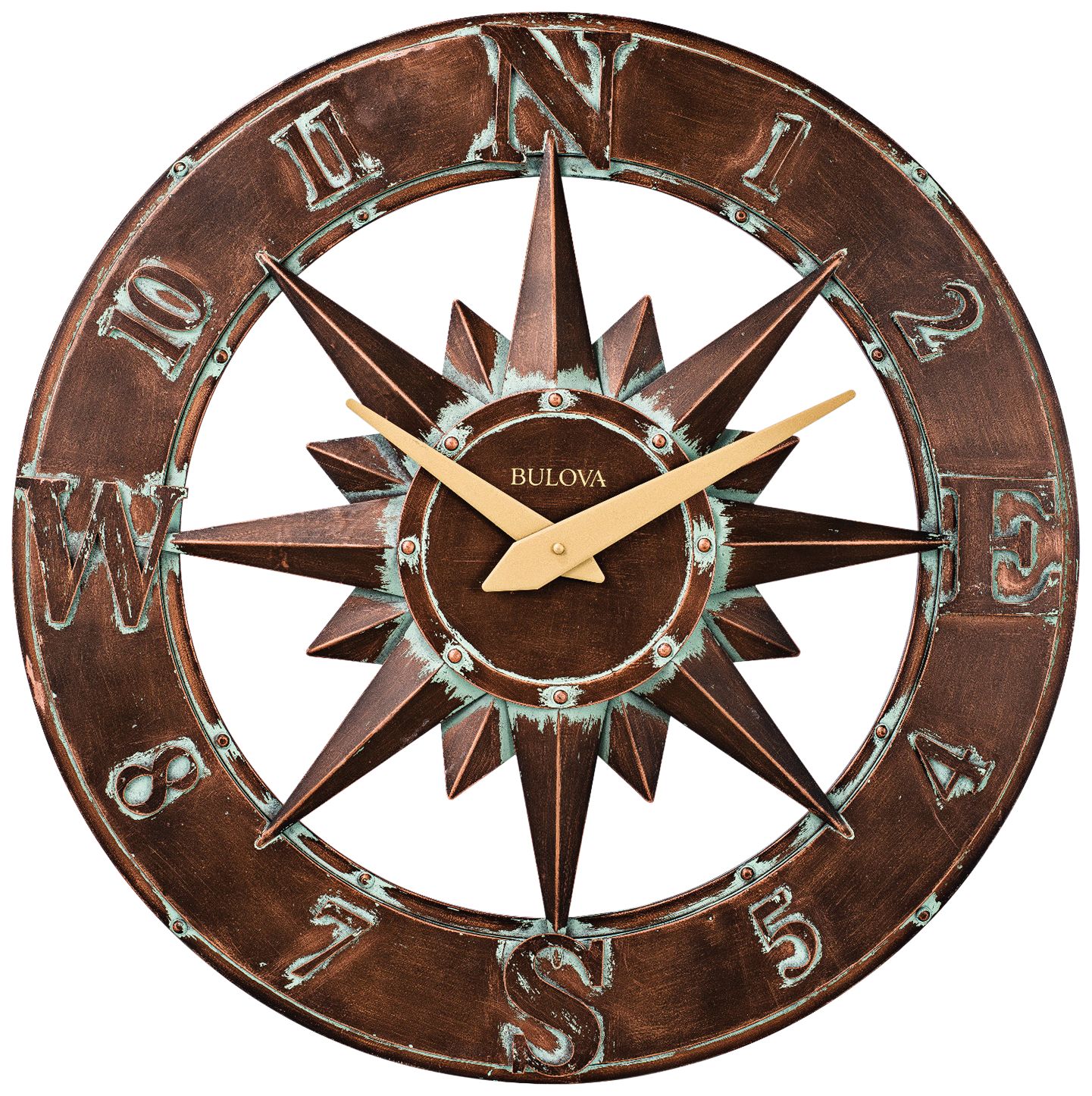 Nor'Easter Aged Bronze 27" Round Outdoor Wall Clock