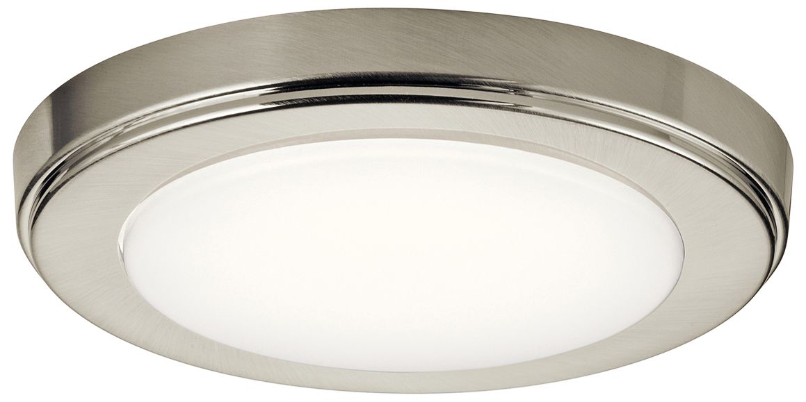 Kichler Zeo 7"W Round Brushed Nickel 3000K LED Ceiling Light