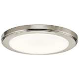 Zeo 10&quot; Wide Round Brushed Nickel 4000K LED Ceiling Light