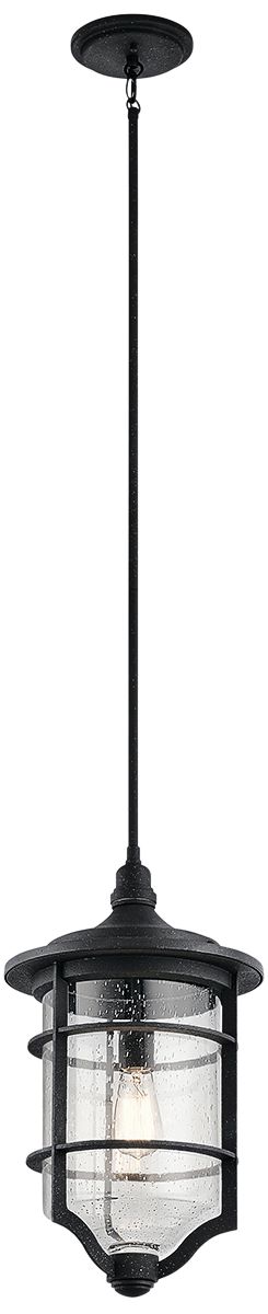 Royal Marine 20" High Distressed Black Outdoor Hanging Light