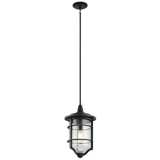 Royal Marine 20&quot; High Distressed Black Outdoor Hanging Light