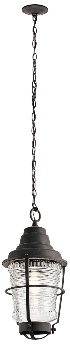 Chance Harbor 21" High Weathered Zinc Outdoor Hanging Light
