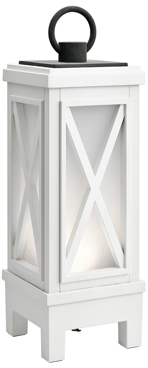 Montego White LED Portable Lantern w/ Bluetooth Speaker