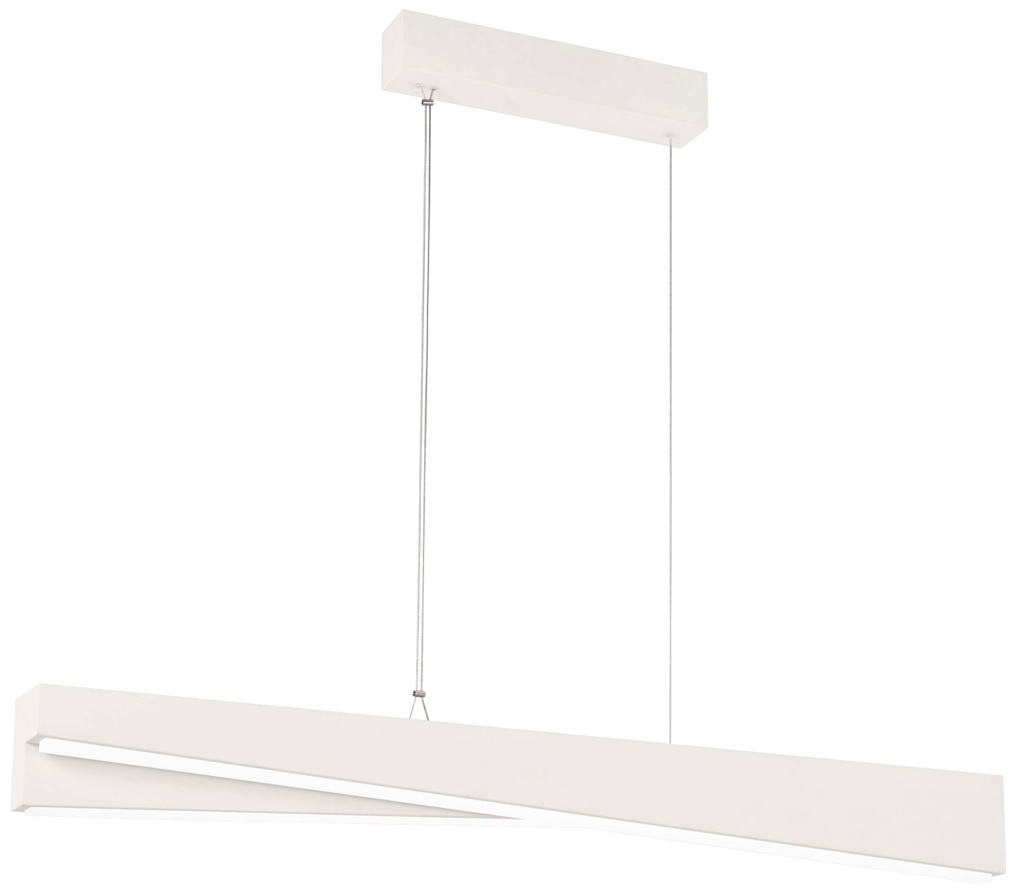 So Inclined 35 1/2"W White LED Kitchen Island Light Pendant