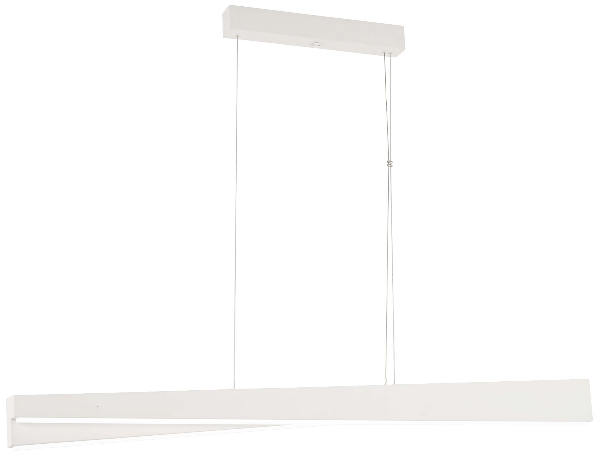 George Kovacs So Inclined 49"W Sand White LED Island Pendant