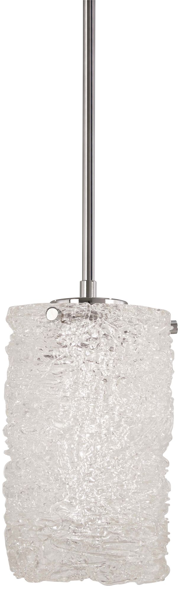 George Kovacs Forest Ice 6" Wide Chrome LED Mini Pendant