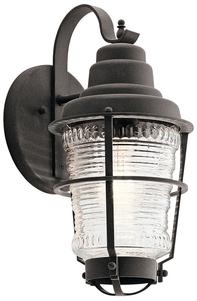 Chance Harbor 14 1/2" High Weathered Zinc Outdoor Wall Light