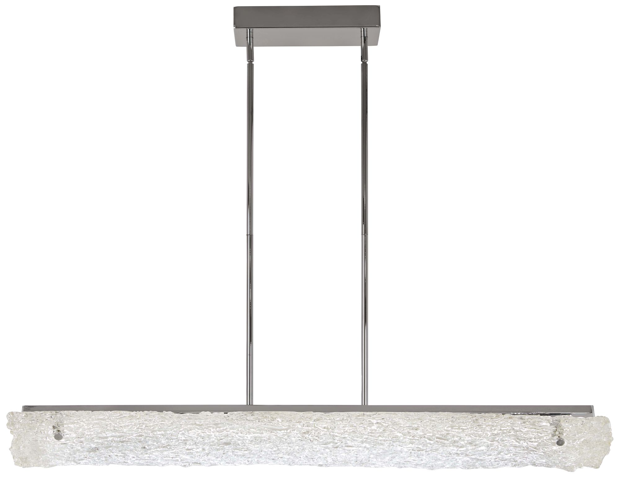 Forest Ice 40" Wide Chrome LED Kitchen Island Light Pendant