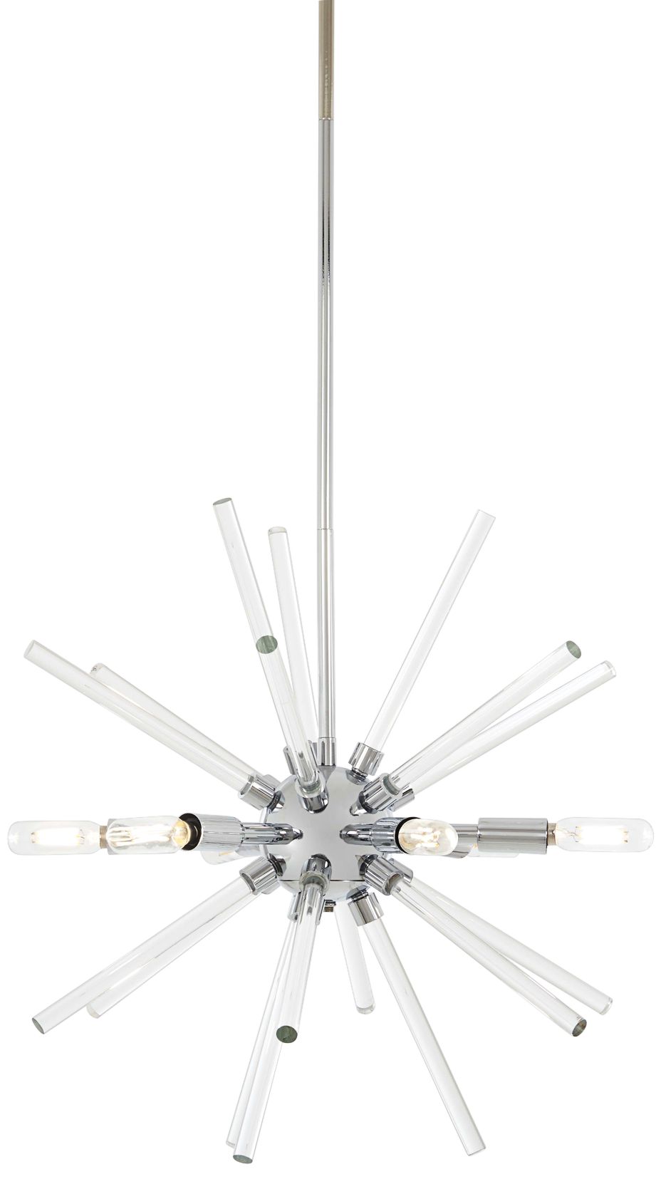 George Kovacs Spiked 18" Wide Chrome 6-Light Pendant