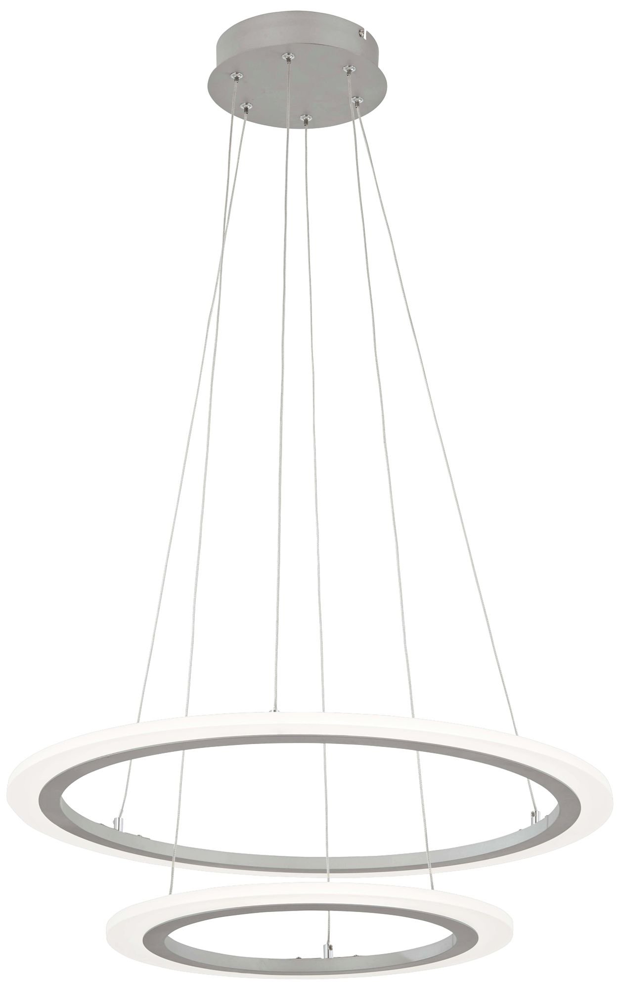 Discovery 23 3/4" Wide Silver 2-Tier LED Pendant Light