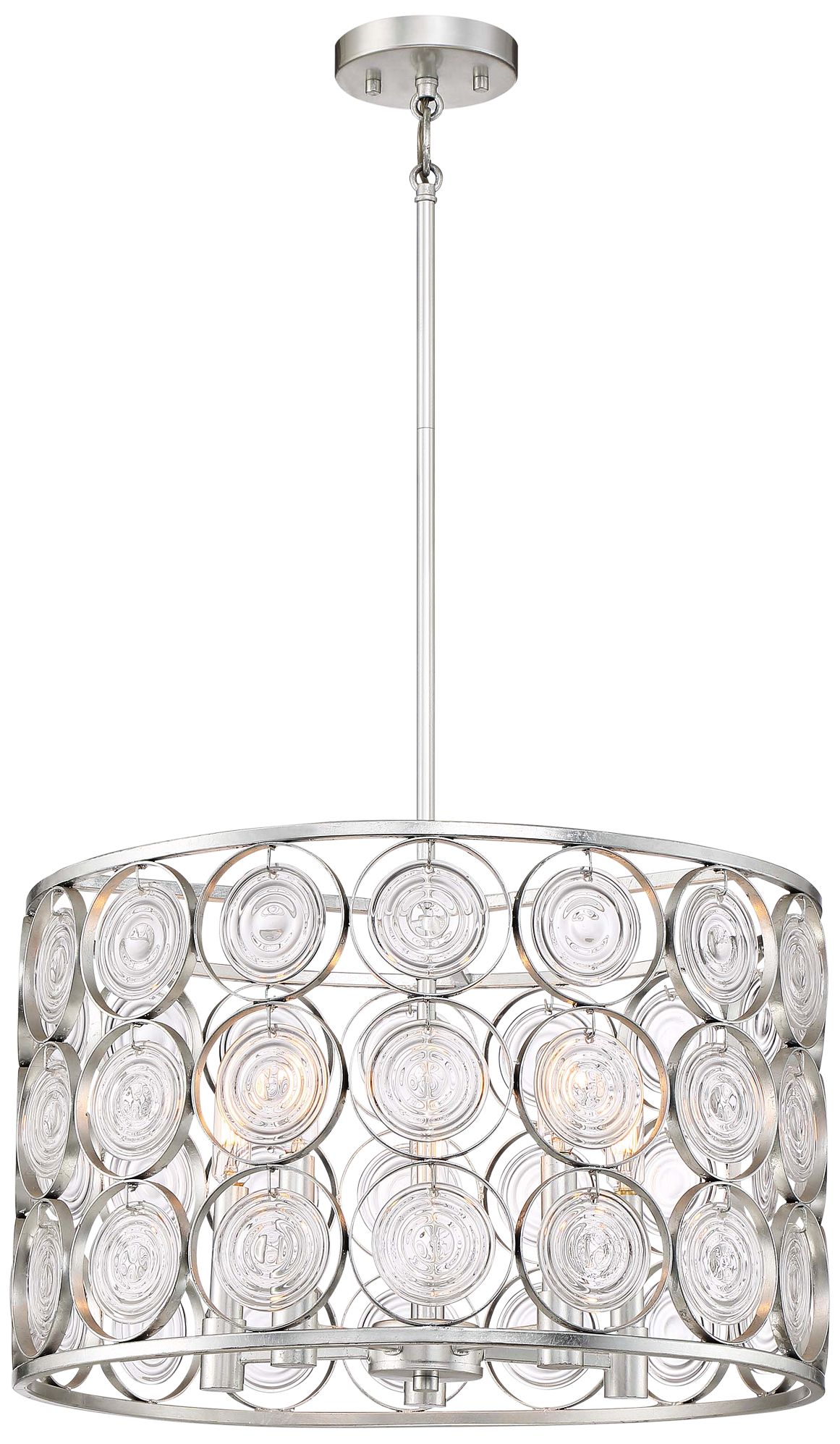 Culture Chic 20" Wide Catalina Silver 5-Light Pendant