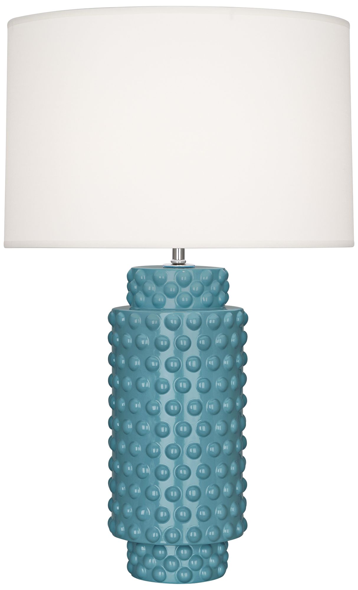 Robert Abbey Dolly Steel Blue Ceramic Table Lamp