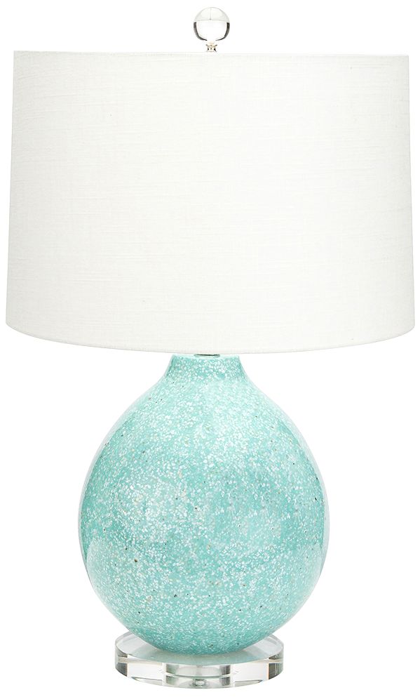 Couture Tilly Gloss Green Mother Of Pearl Sand Table Lamp