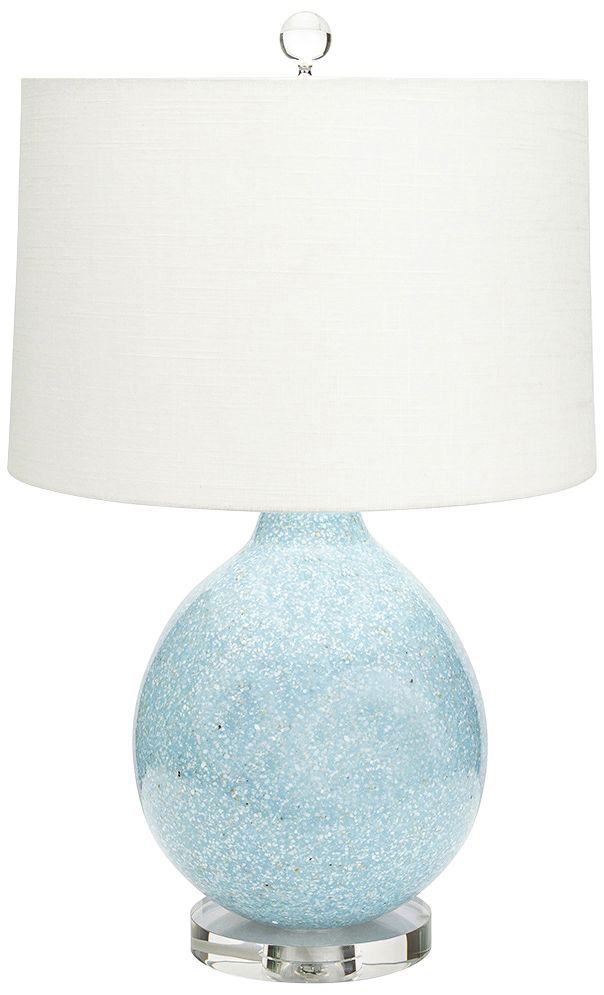 Couture Tilly Gloss Blue Mother Of Pearl Sand Table Lamp