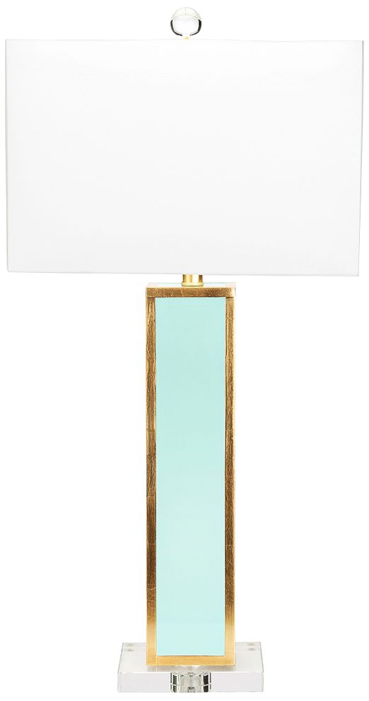 green gold lamp