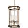 Bridlewood 14 1/2"W Stone Gray and Nickel 4-Light Pendant