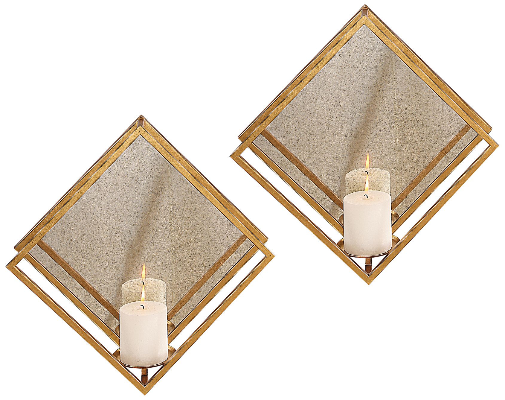 Uttermost Zulia 16" High Candle Wall Sconce Set of 2 58J41 Lamps Plus