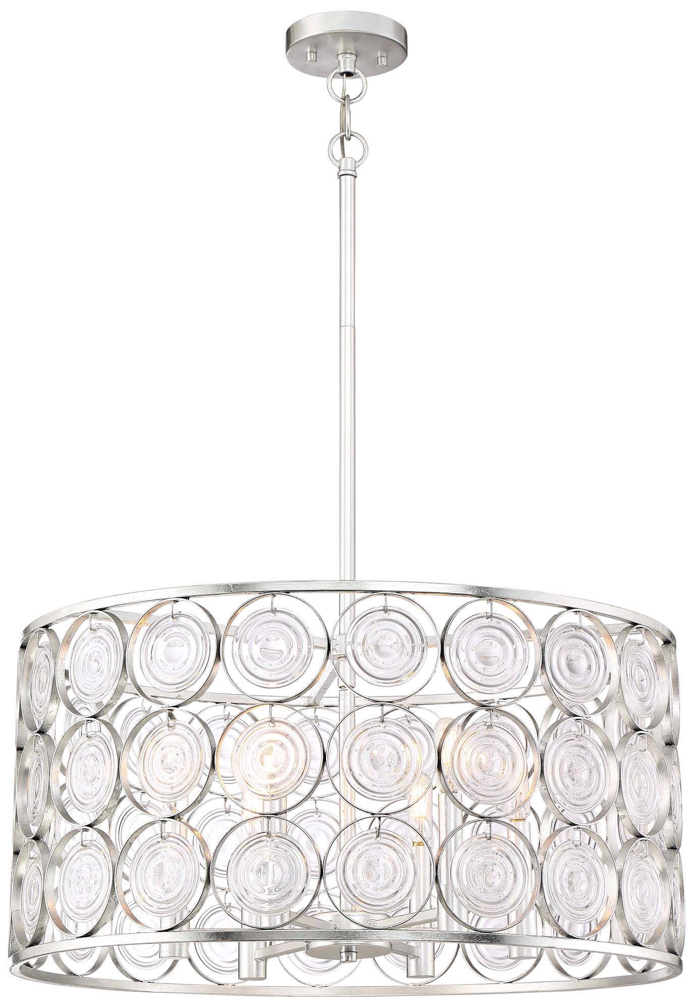 Culture Chic 24 1/2" Wide Catalina Silver 6-Light Pendant