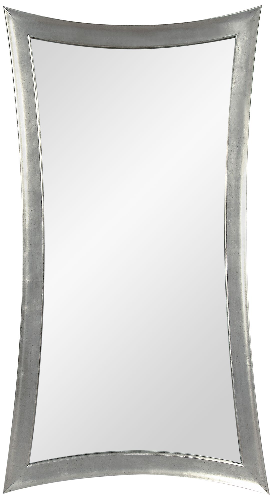 Hour-Glass Silver Leaf 45" x 81" Oversized Floor Mirror