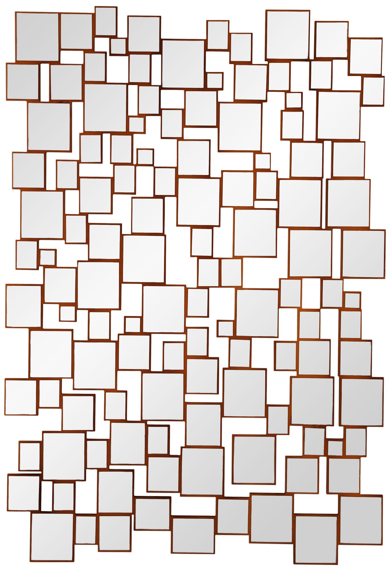 Illyria Antique Gold 42" x 61" Oversized Wall Mirror