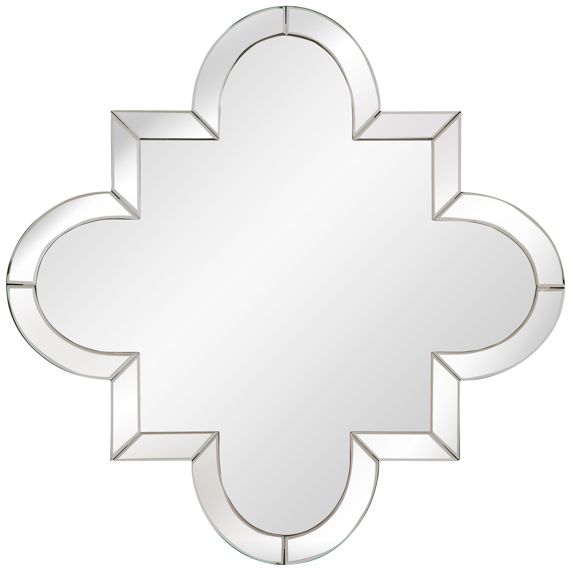 Adira Clear Mirror 30" Quatrefoil Wall