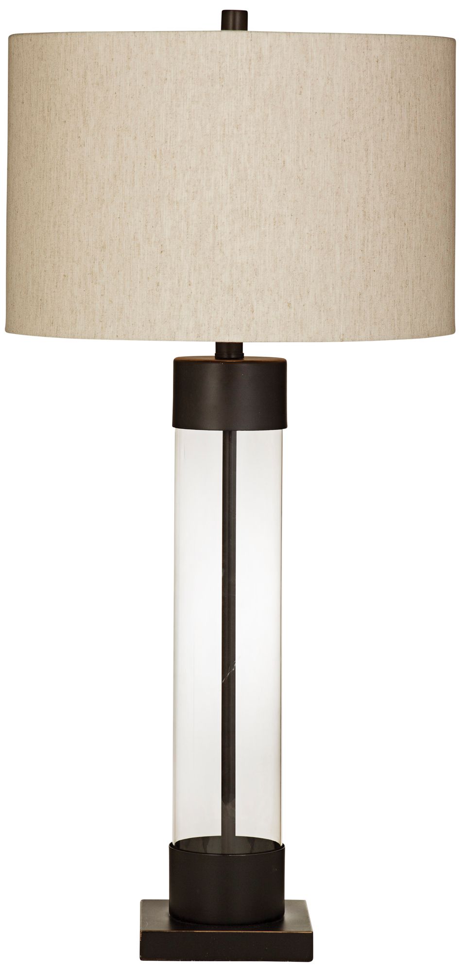 Brannan Bronze and Glass Table Lamp 58K99 Lamps Plus