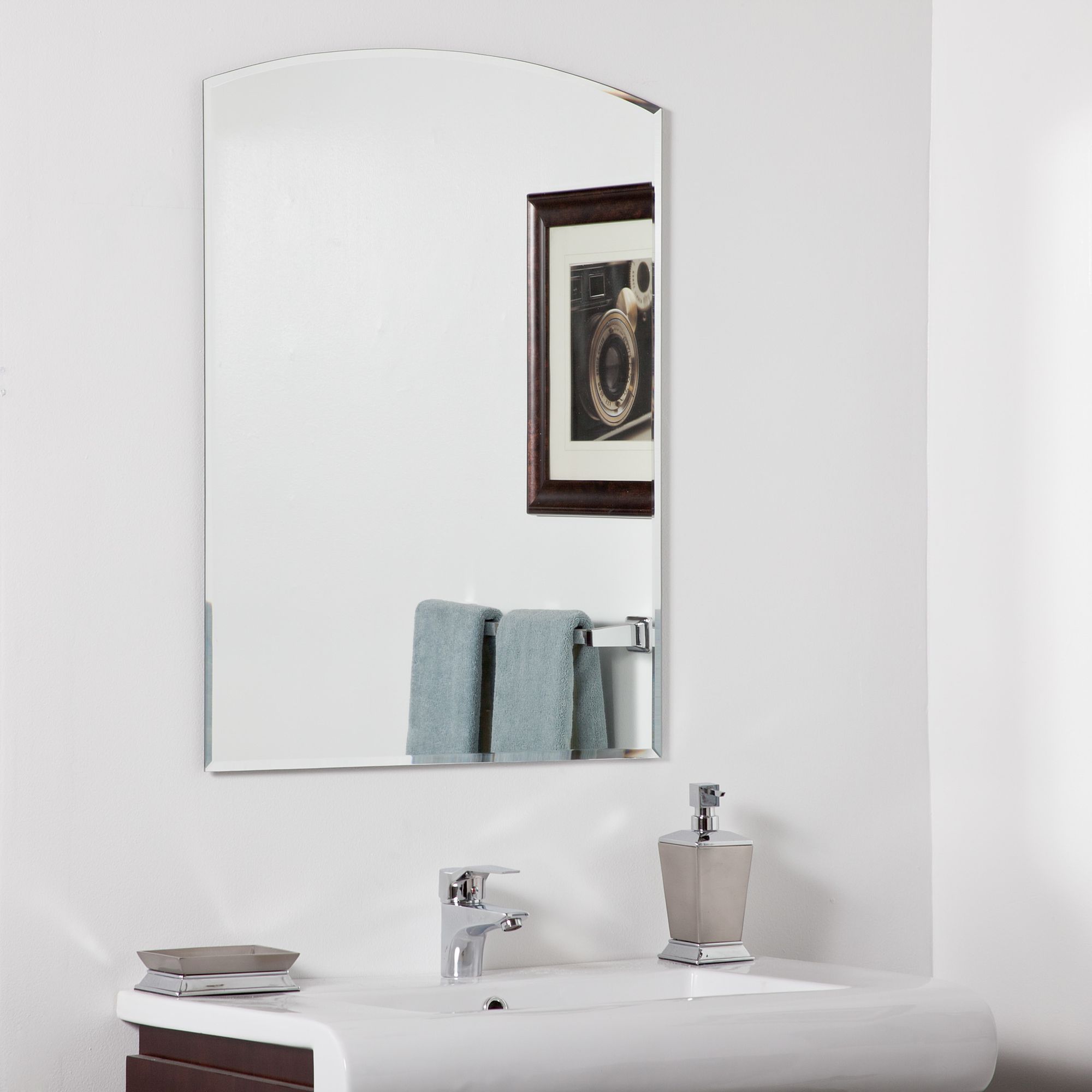Katherine Modern 23 1/2" x 31 Arch Wall Mirror