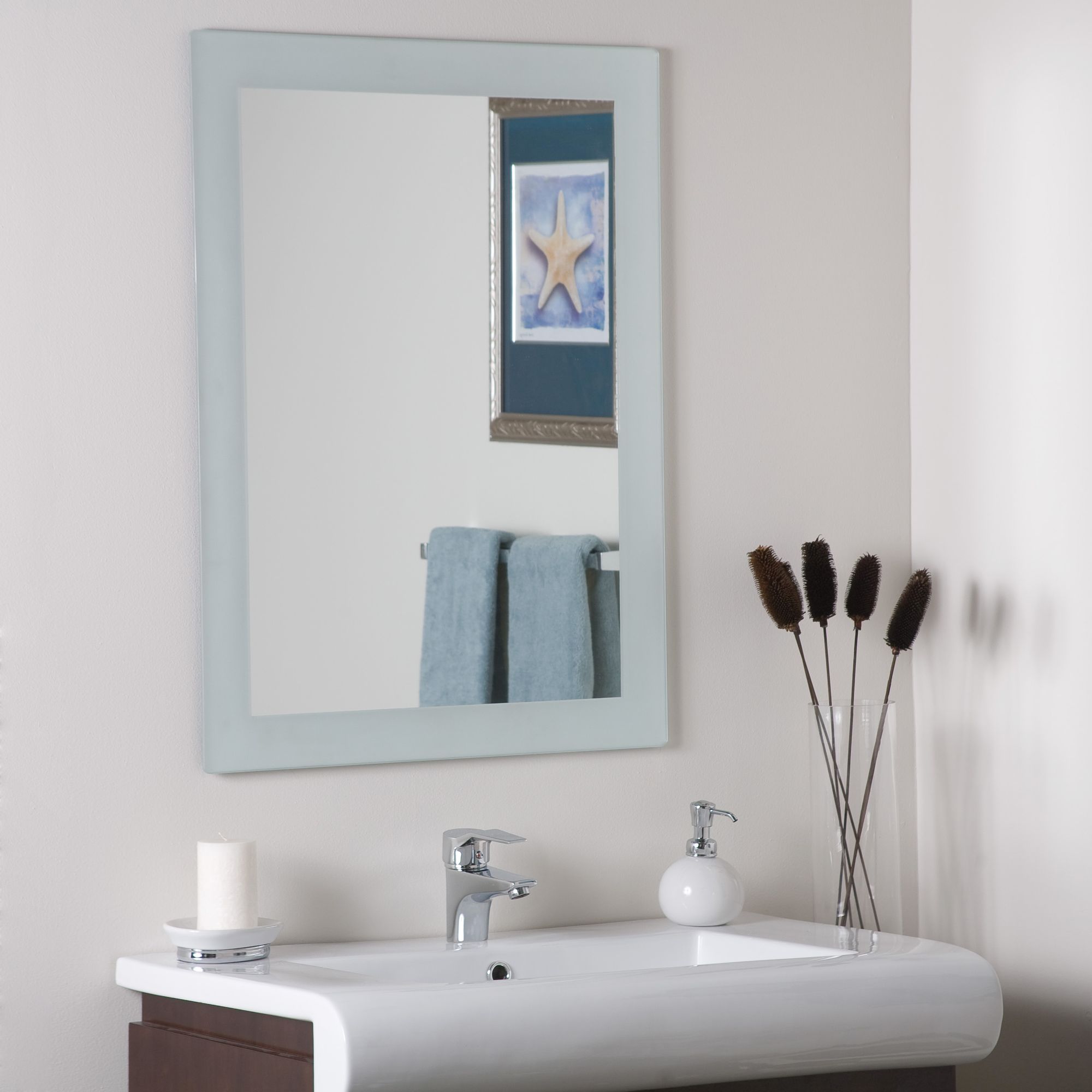 Sands 23 1/2" x 31 Frameless Wall Mirror