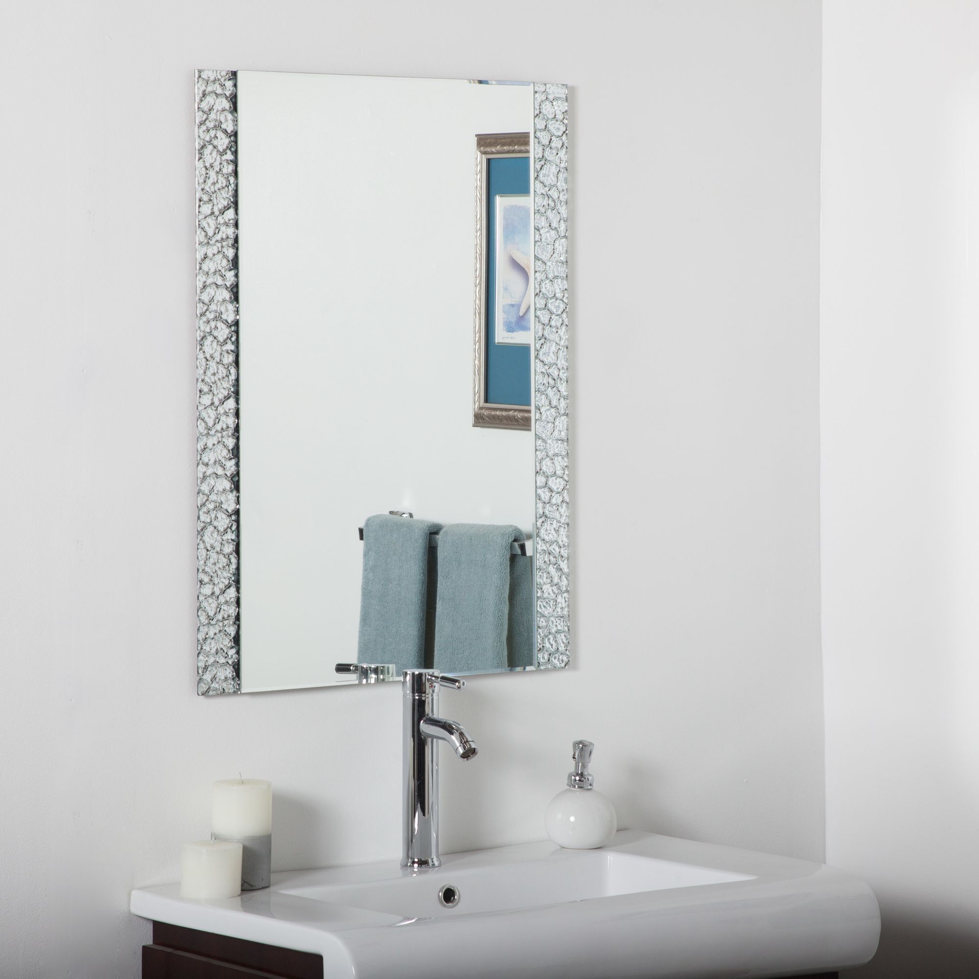 Sierra 23 1/2" x 31 Vanity Bathroom Wall Mirror