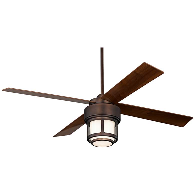 52&quot; Casa Vieja Tercel Bronze LED Outdoor Ceiling Fan