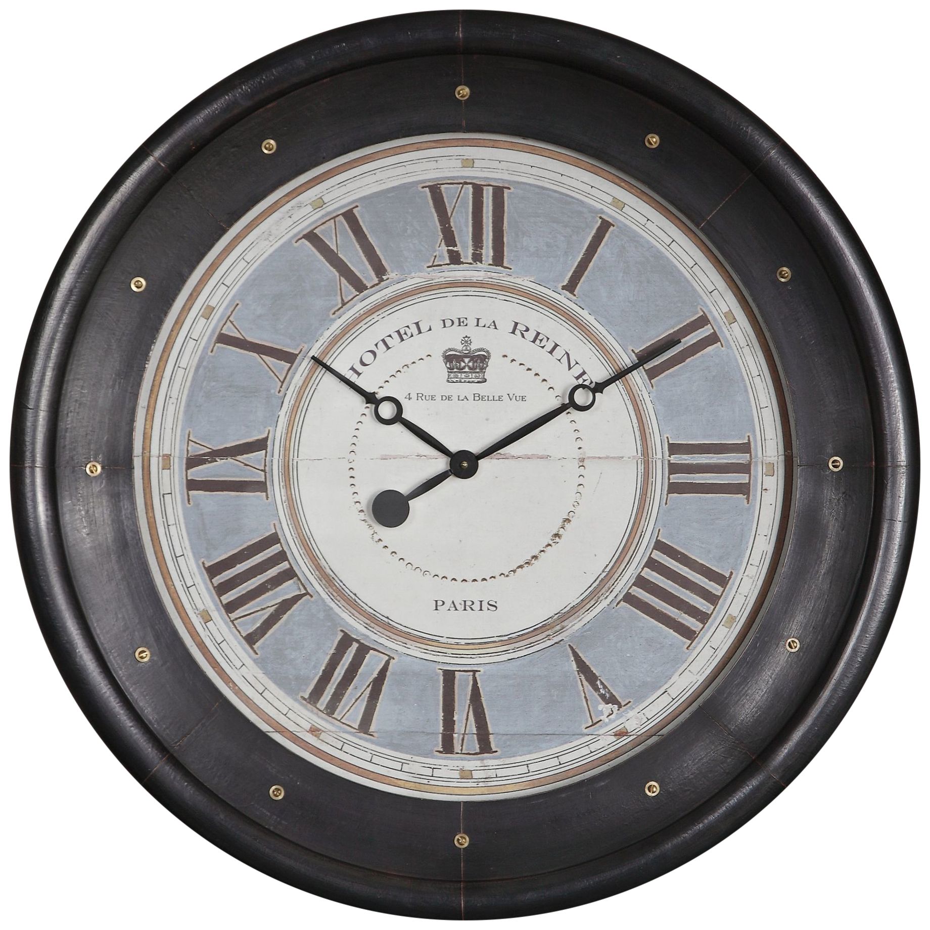 Uttermost Jayden Dark Bronze 30 3/4" Round Wall Clock