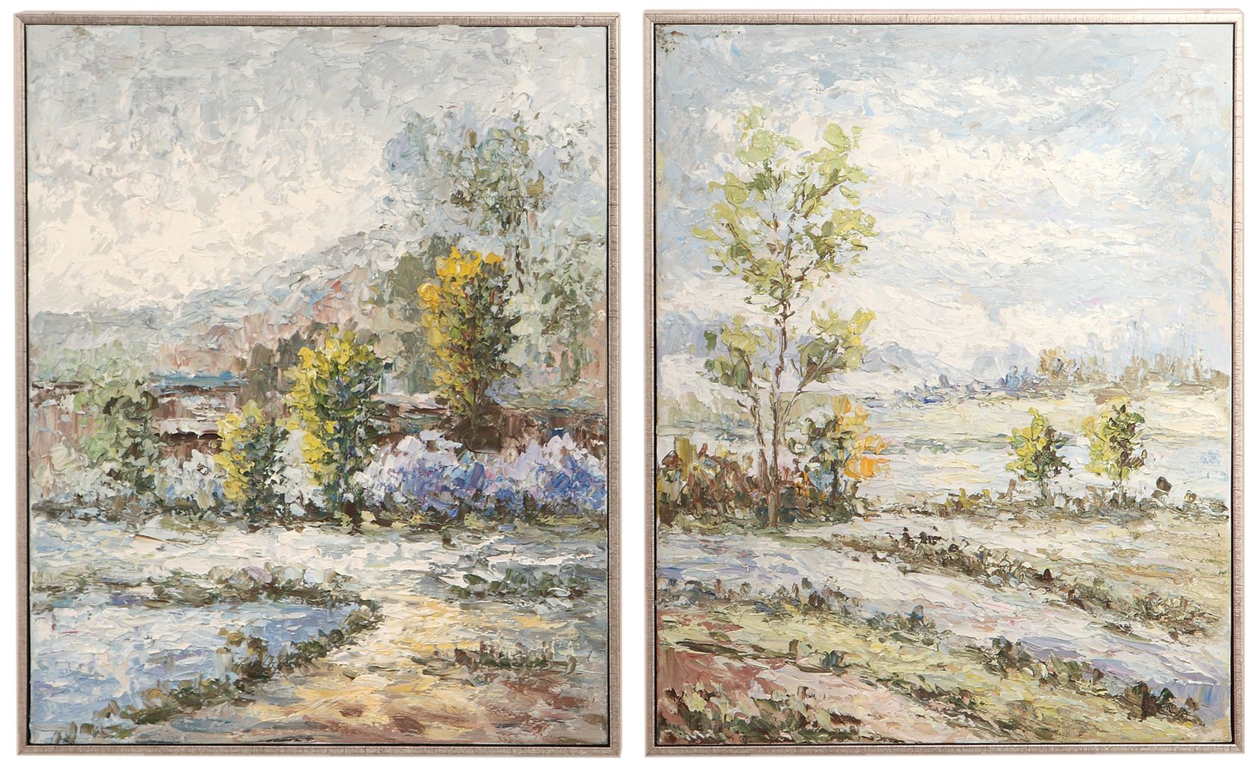 Wayward Rivers 20 1/2"H 2-Piece Framed Canvas Wall Art Set