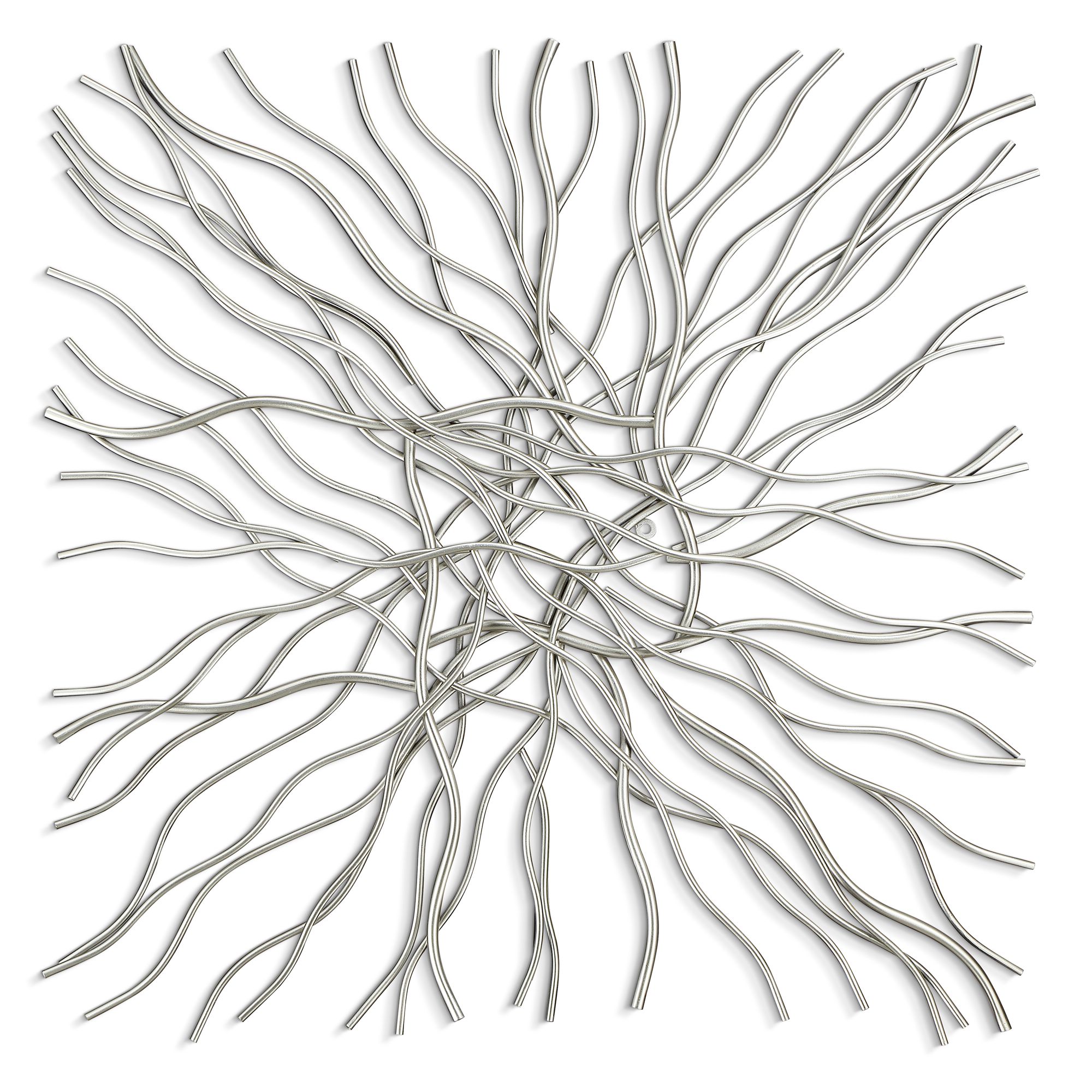 Albright 39 3/4" x 40" Silver Metal Wall Art 58P27 Lamps Plus