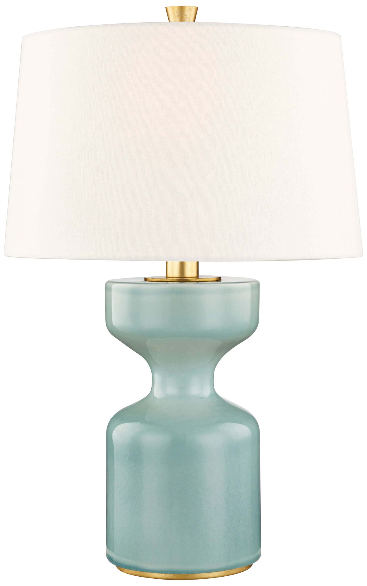 Hudson Valley Locust Grove Turquoise Blue Table Lamp