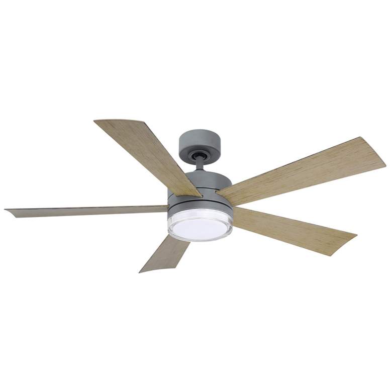 Image 2 52" Modern Forms Wynd Graphite LED Wet Location Smart Ceiling Fan