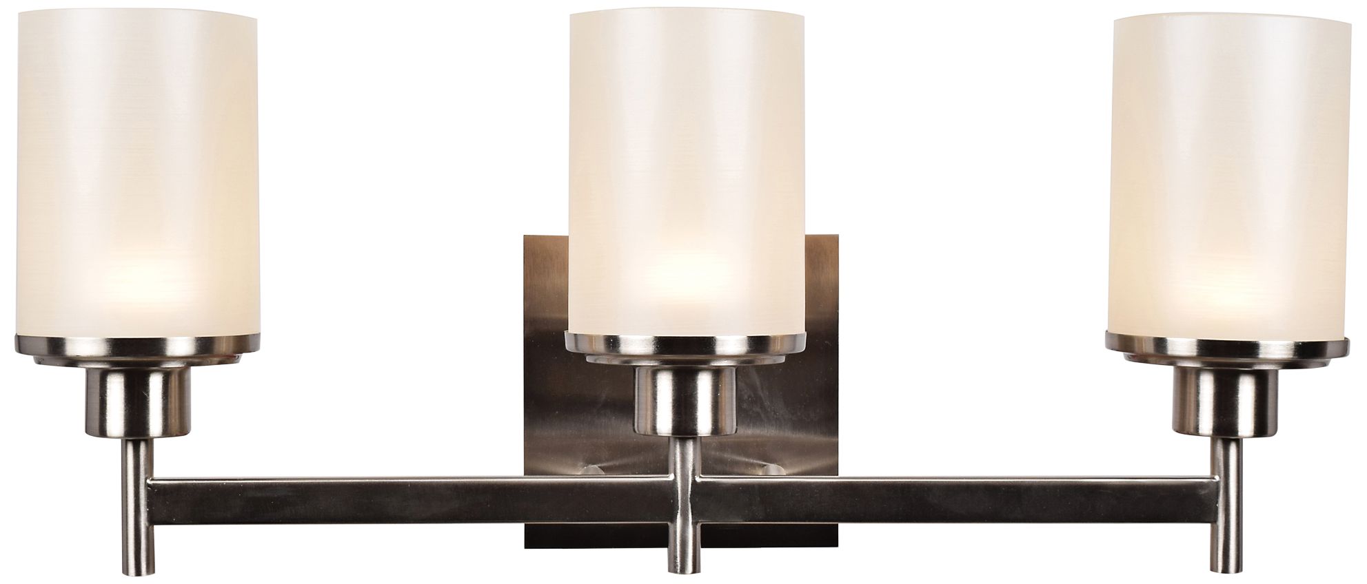 Perch 21 3/4" Wide Brushed Steel 3-Light LED Bath Light