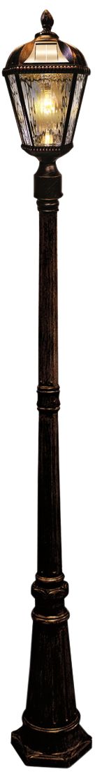 Royal Bulb 18"H Brushed Bronze Solar LED Outdoor Post Light - #58W19 ...