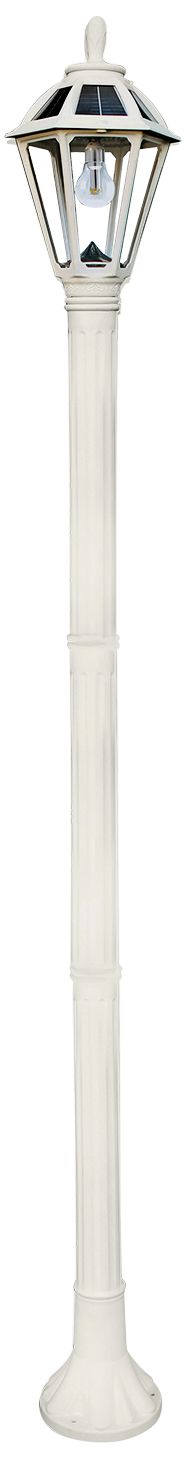 Polaris 83 3/4" High White Solar LED Outdoor Post Light