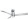 52" Modern Forms Axis Silver Wet Rated LED Smart Ceiling Fan
