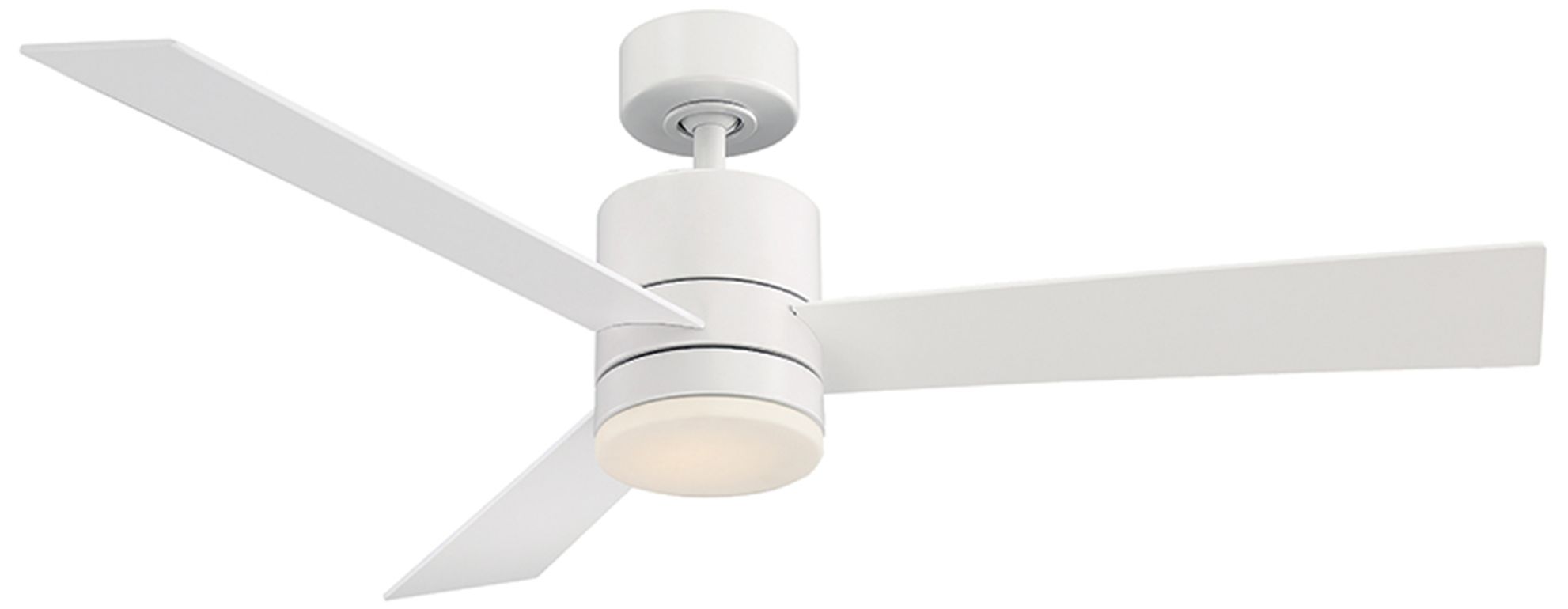 52" Modern Forms Axis Matte White LED Wet Rated Smart Ceiling Fan
