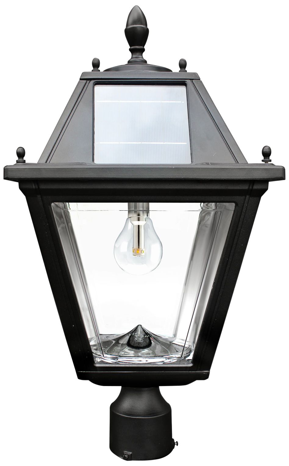 Regal 22 1/2" High Black Solar LED Outdoor Post Light