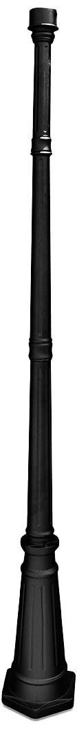 79" High Black Outdoor Post Light Pole 58W59 Lamps Plus