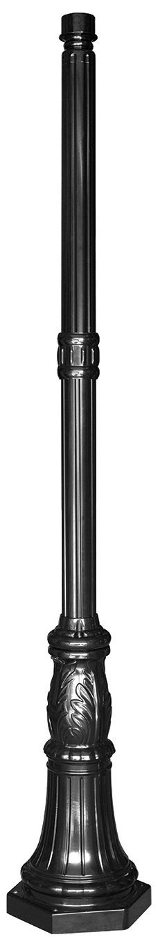 Commercial 78" High Black Outdoor Post Light Pole