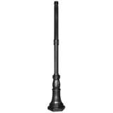 Commercial 78&quot; High Black Outdoor Post Light Pole