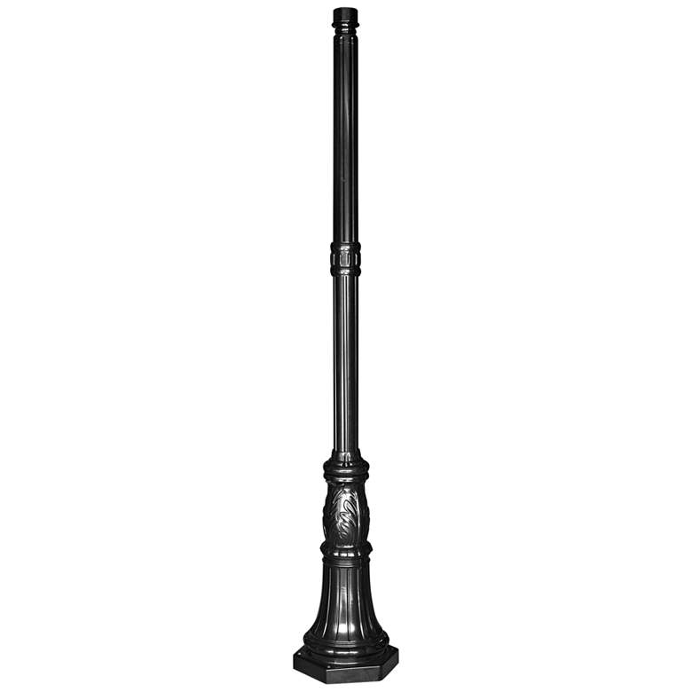 Commercial 78&quot; High Black Outdoor Post Light Pole