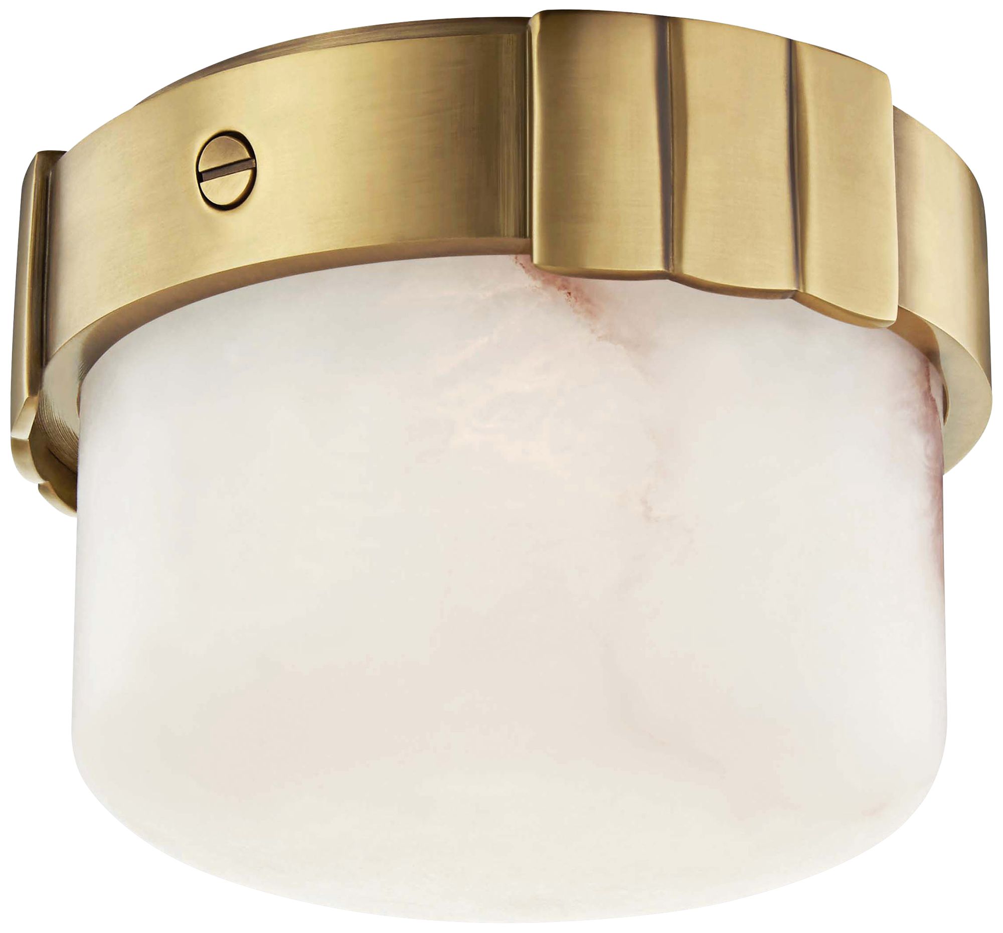 Hudson Valley Beckett 6" Wide Aged Brass LED Ceiling Light