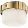 Hudson Valley Beckett 6" Wide Aged Brass LED Ceiling Light